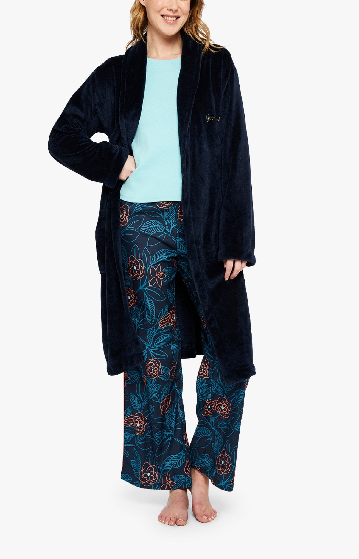 Robe de Chambre Femme polaire Marine 8