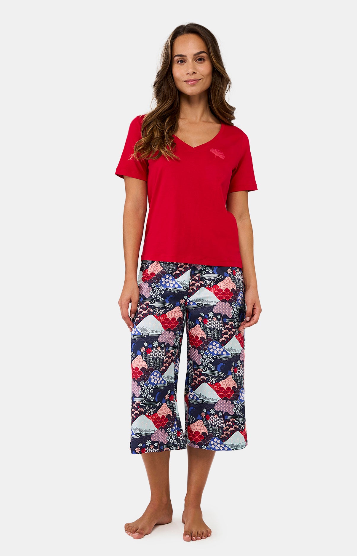 Pyjacorsaire Femme Fuji Rouge et Marine 4