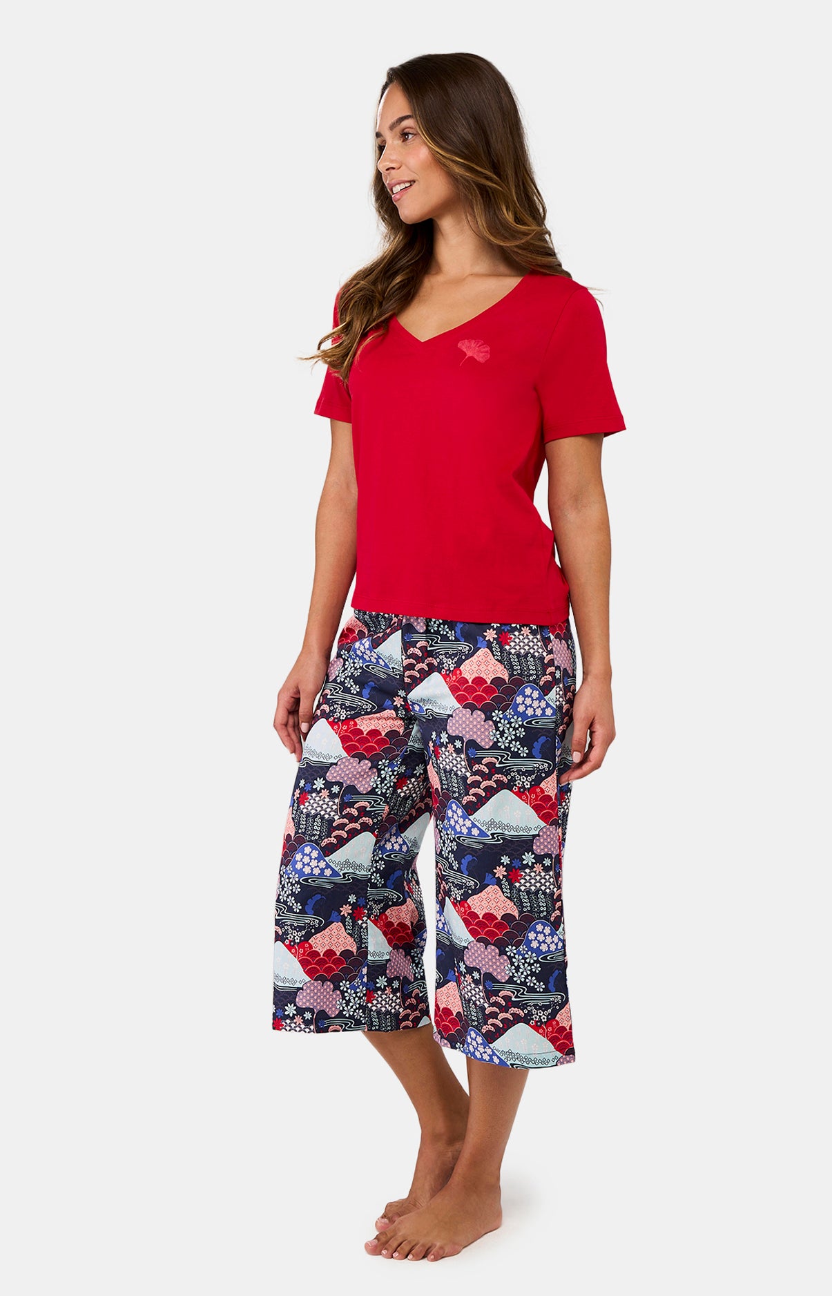 Pyjacorsaire Femme Fuji Rouge et Marine 5