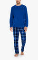 Pyjama Homme 2 Pièces Arjen Kroos - Haut Rayé Et Pantalon, Maille Douce (90% Polyester, 10% élasthanne) - 2