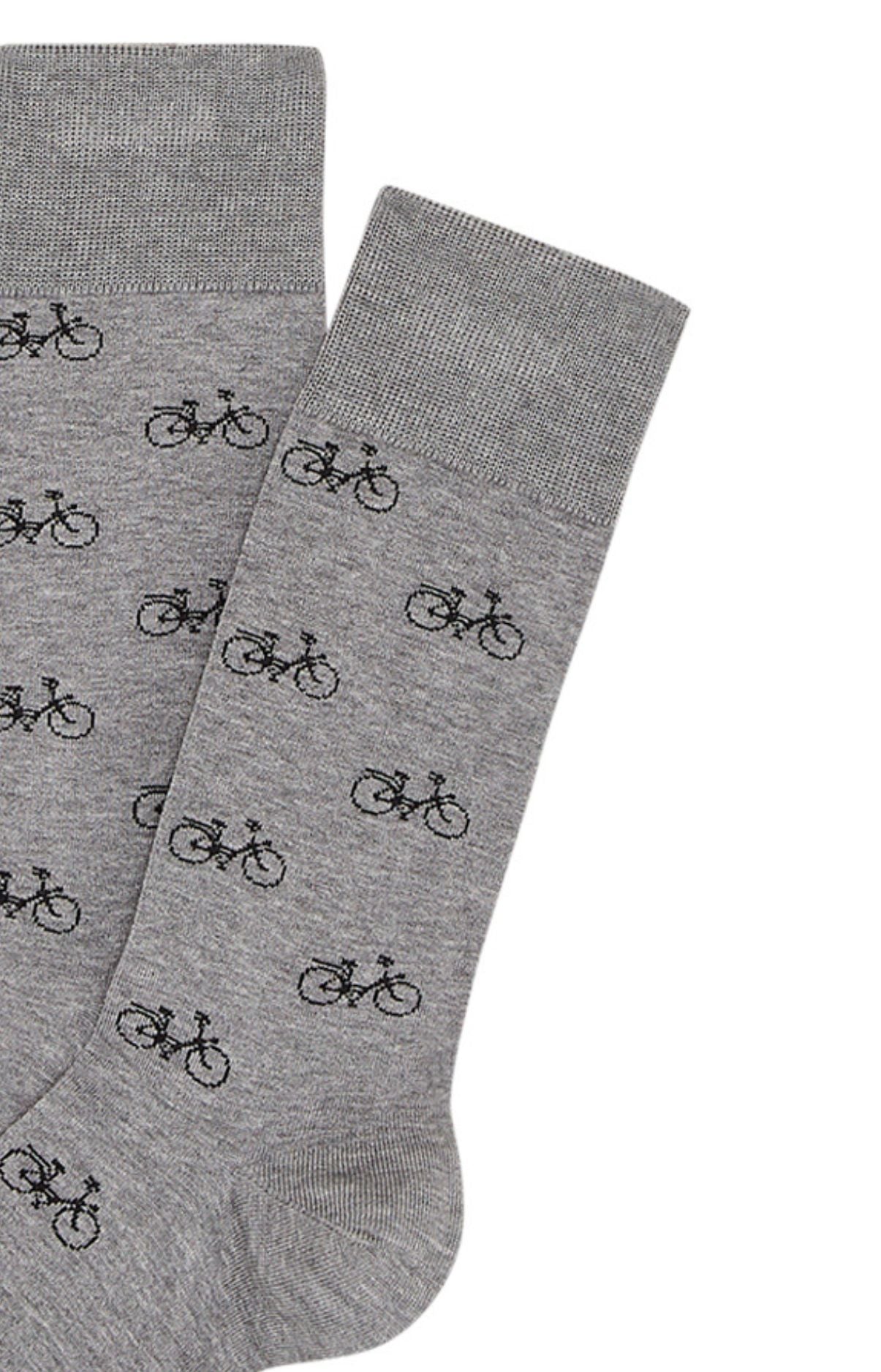 Chaussettes Homme Vélo Gris 4