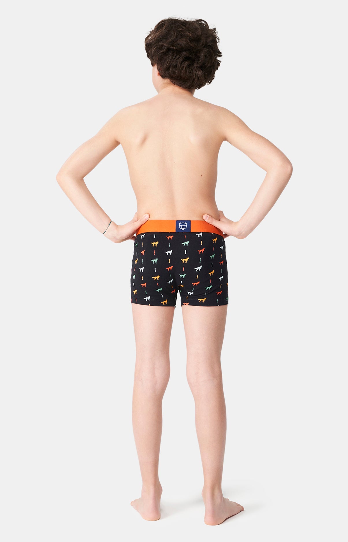 Boxer Homme Jeune Loup Homme Noir 4