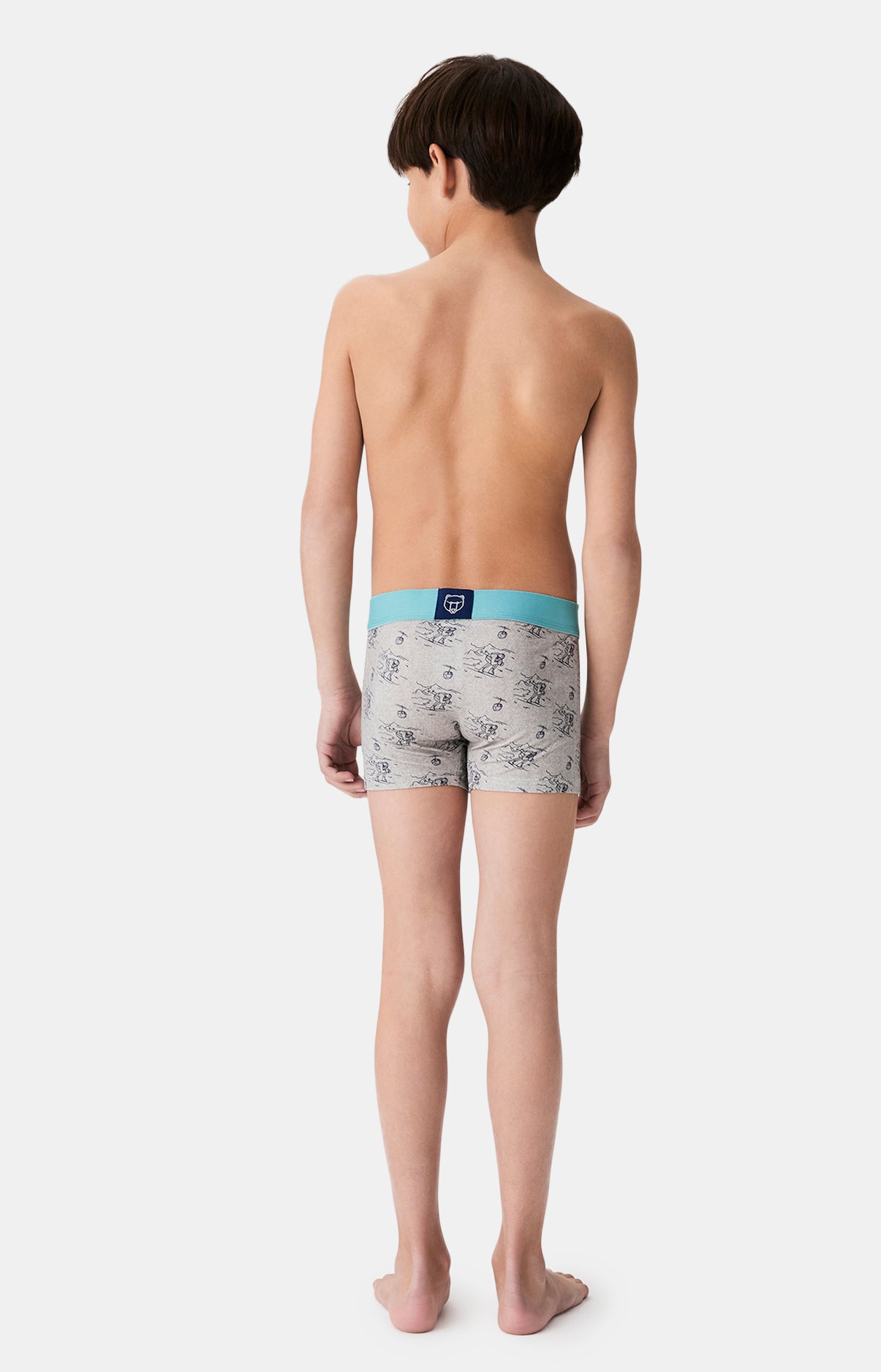 Boxers enfant Tout schuss GRIS 4