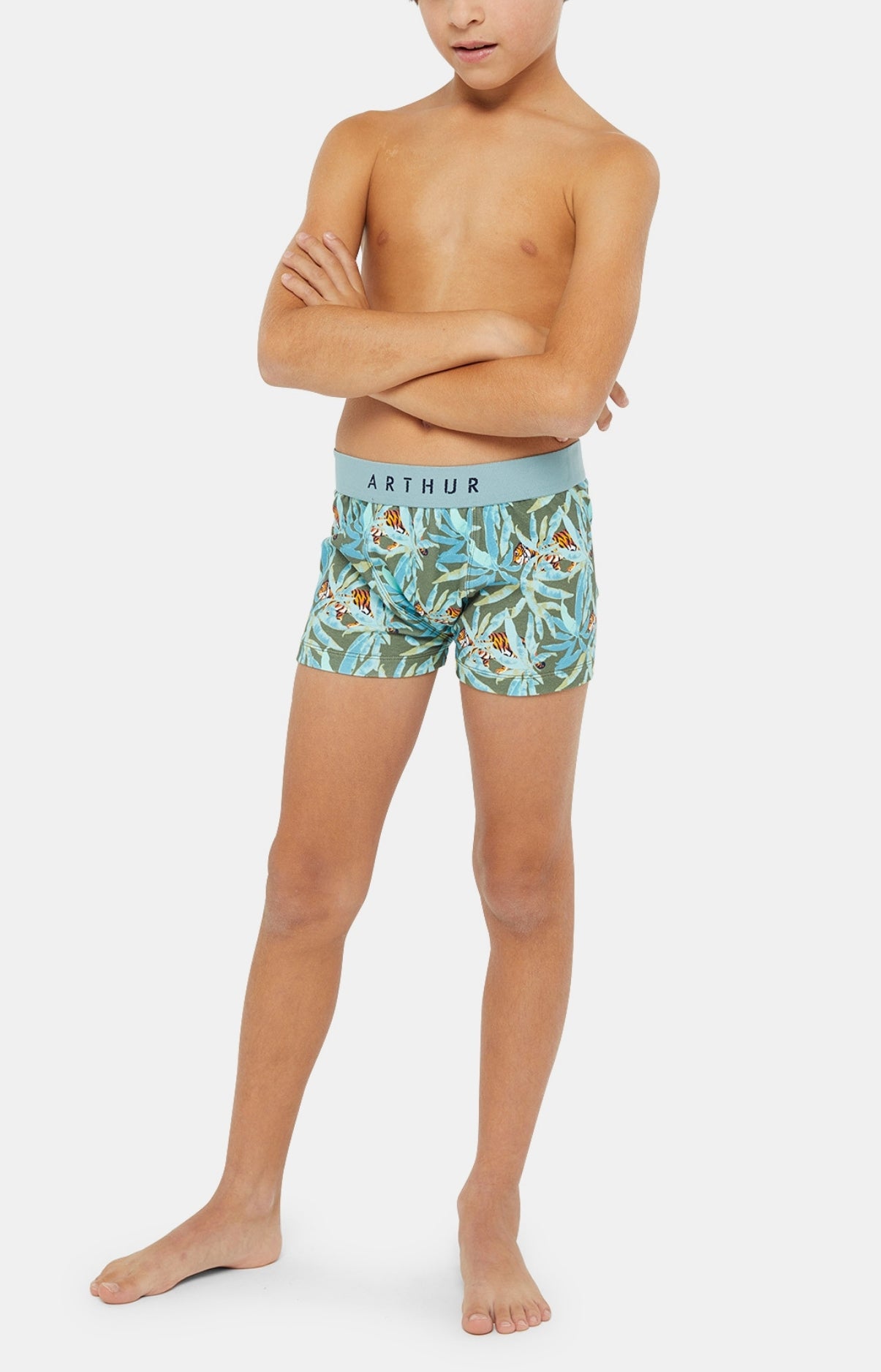 Boxer Enfant Tigre Vert 4