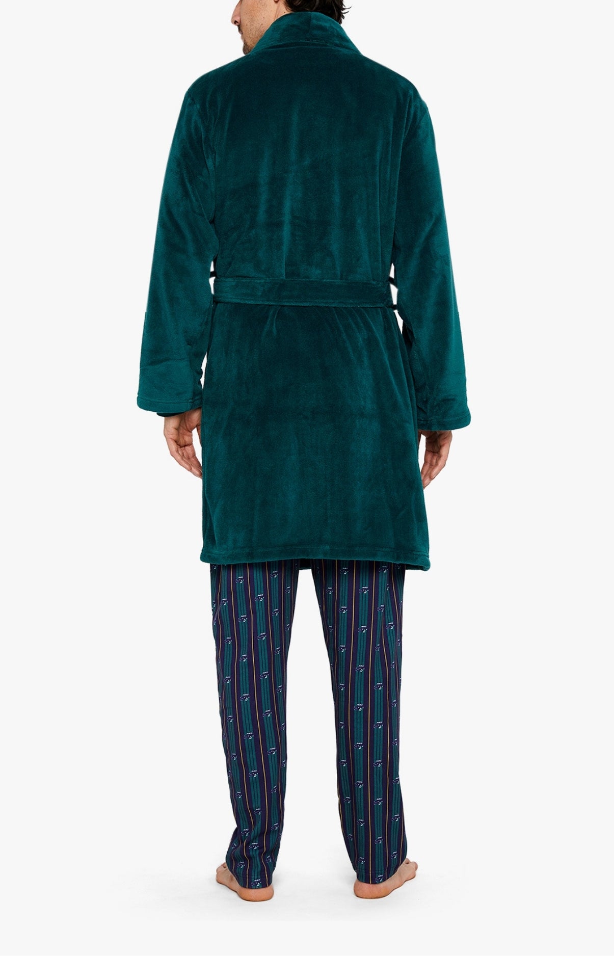 Robe de chambre Homme polaire Vert 4