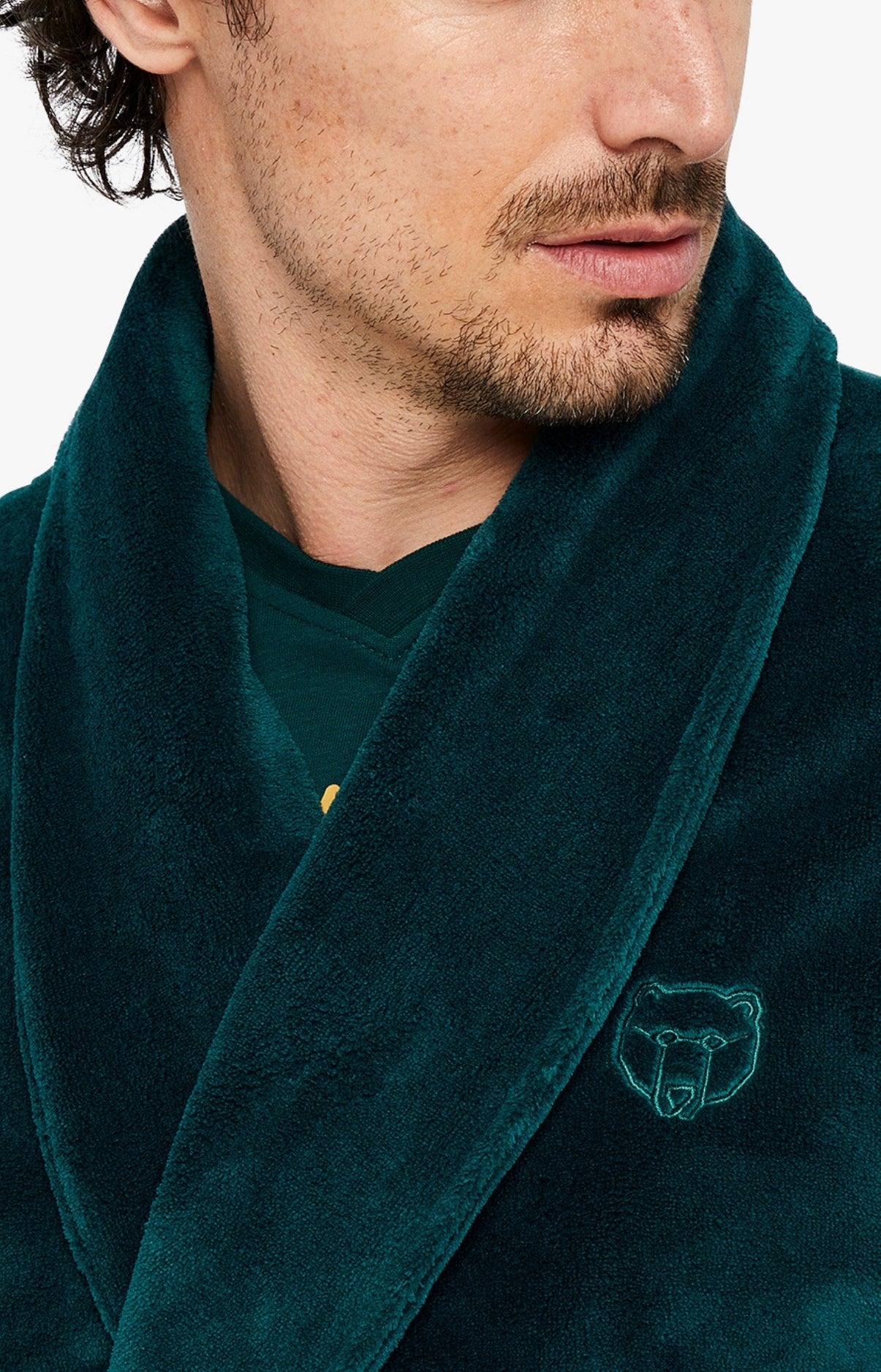 Robe de chambre Homme polaire Vert 5