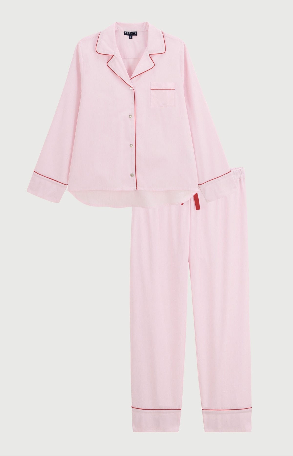 Pyjama boutonné en popeline de coton - Constance