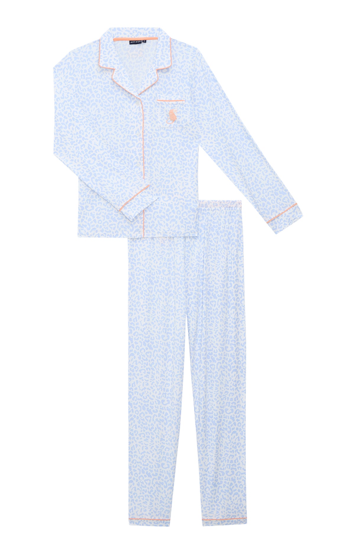 Pyjamas Femme Félina BLEU 3