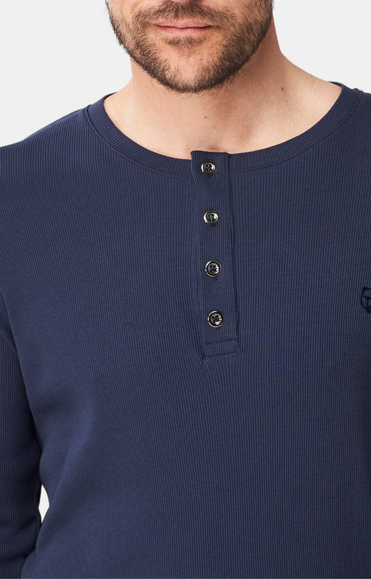 Tee-shirt homme manches longues Bleu 2