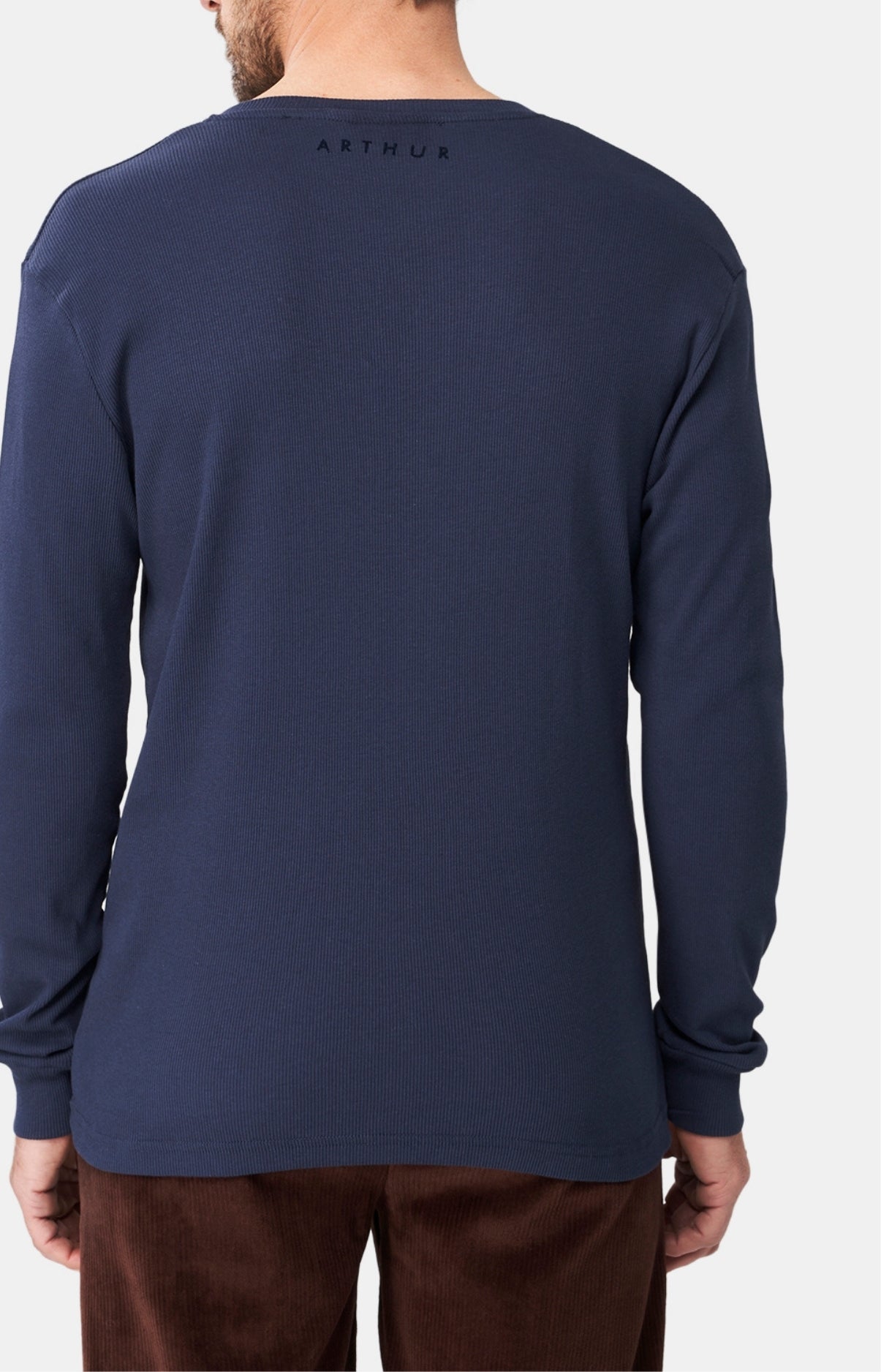 Tee-shirt homme manches longues Bleu 5