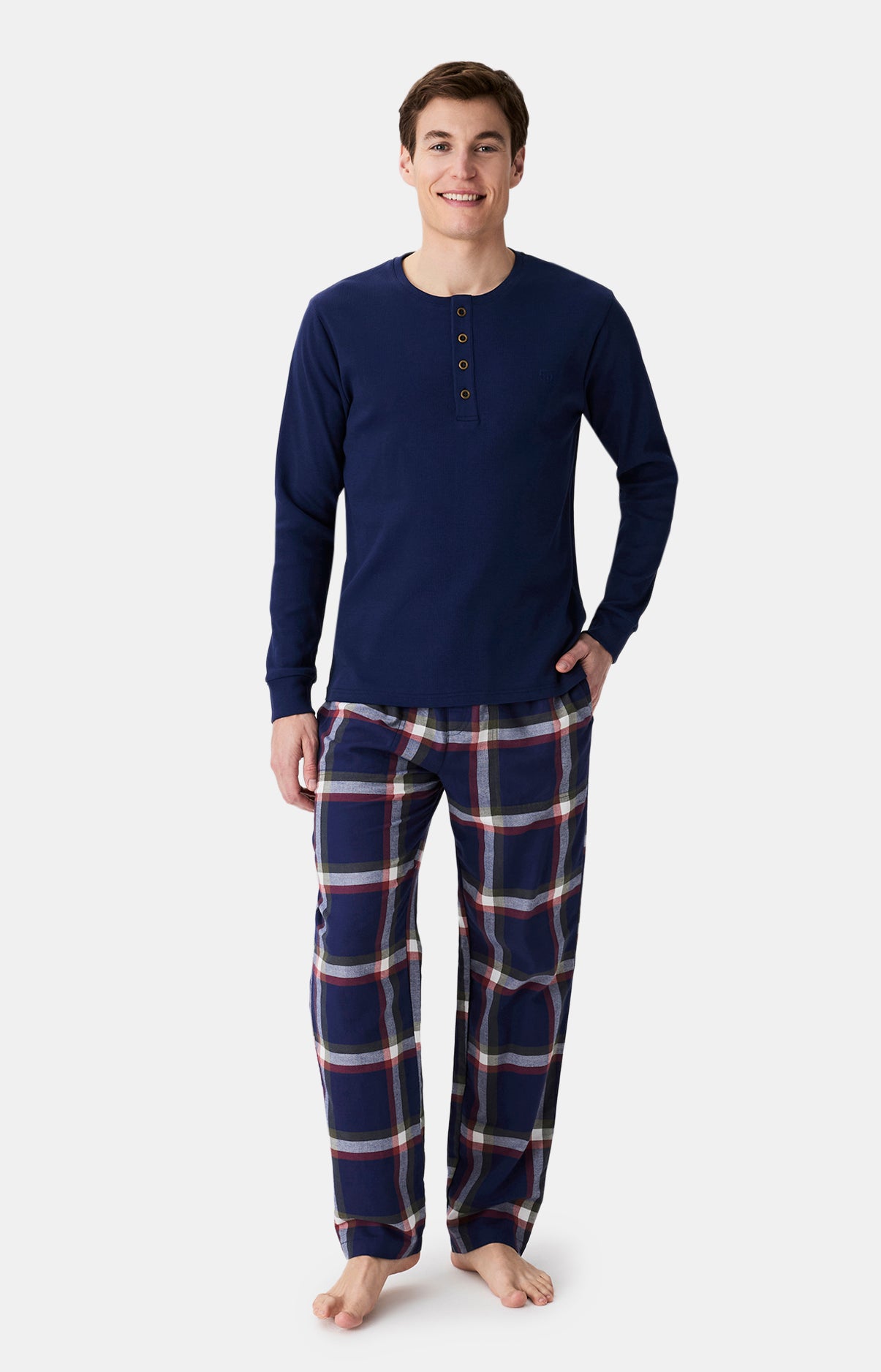 Hauts Homme shirt manches longues Abysse MARINE 1