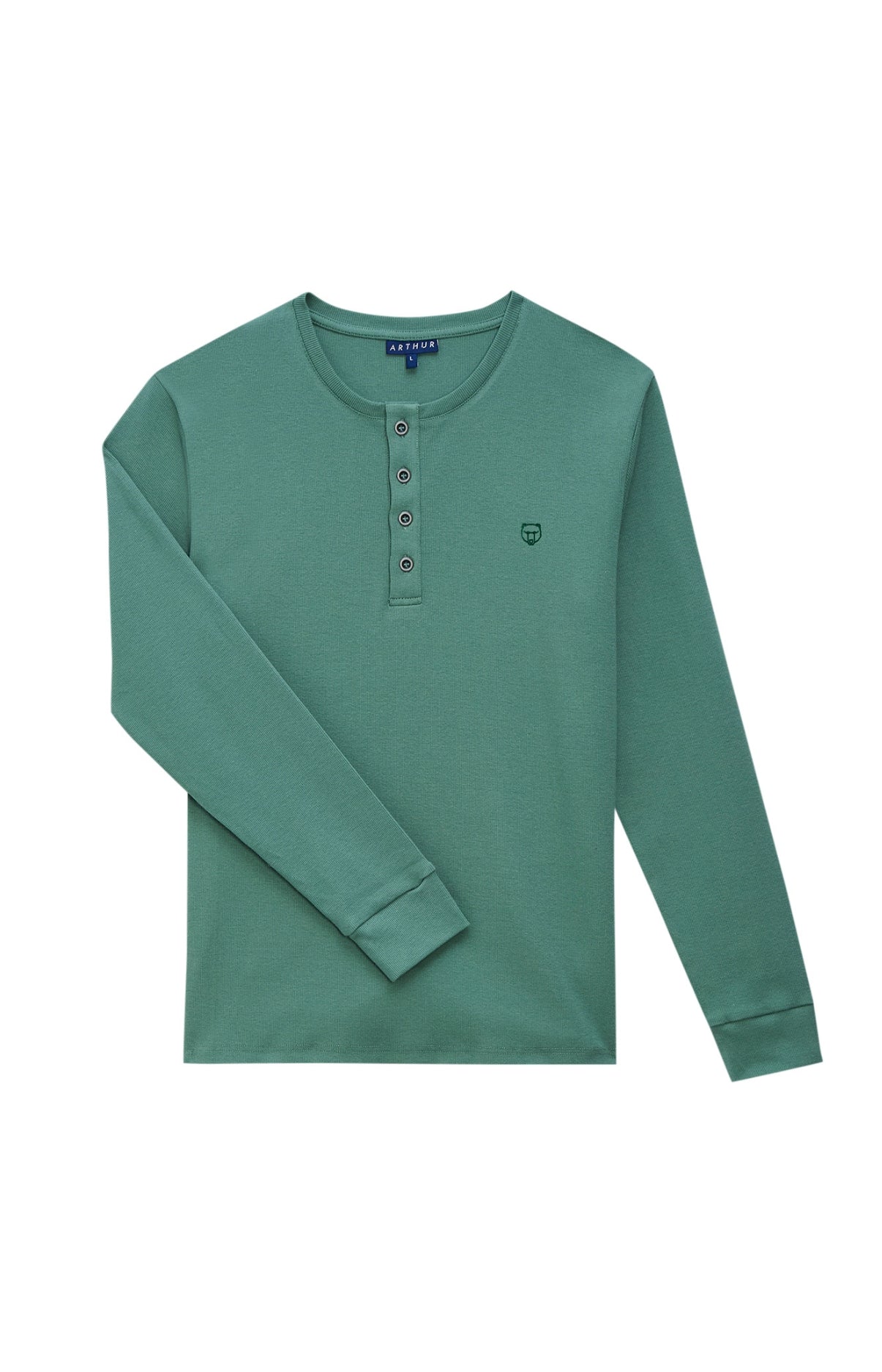 Haut Homme shirt manches longues Lichen SAUGE 3