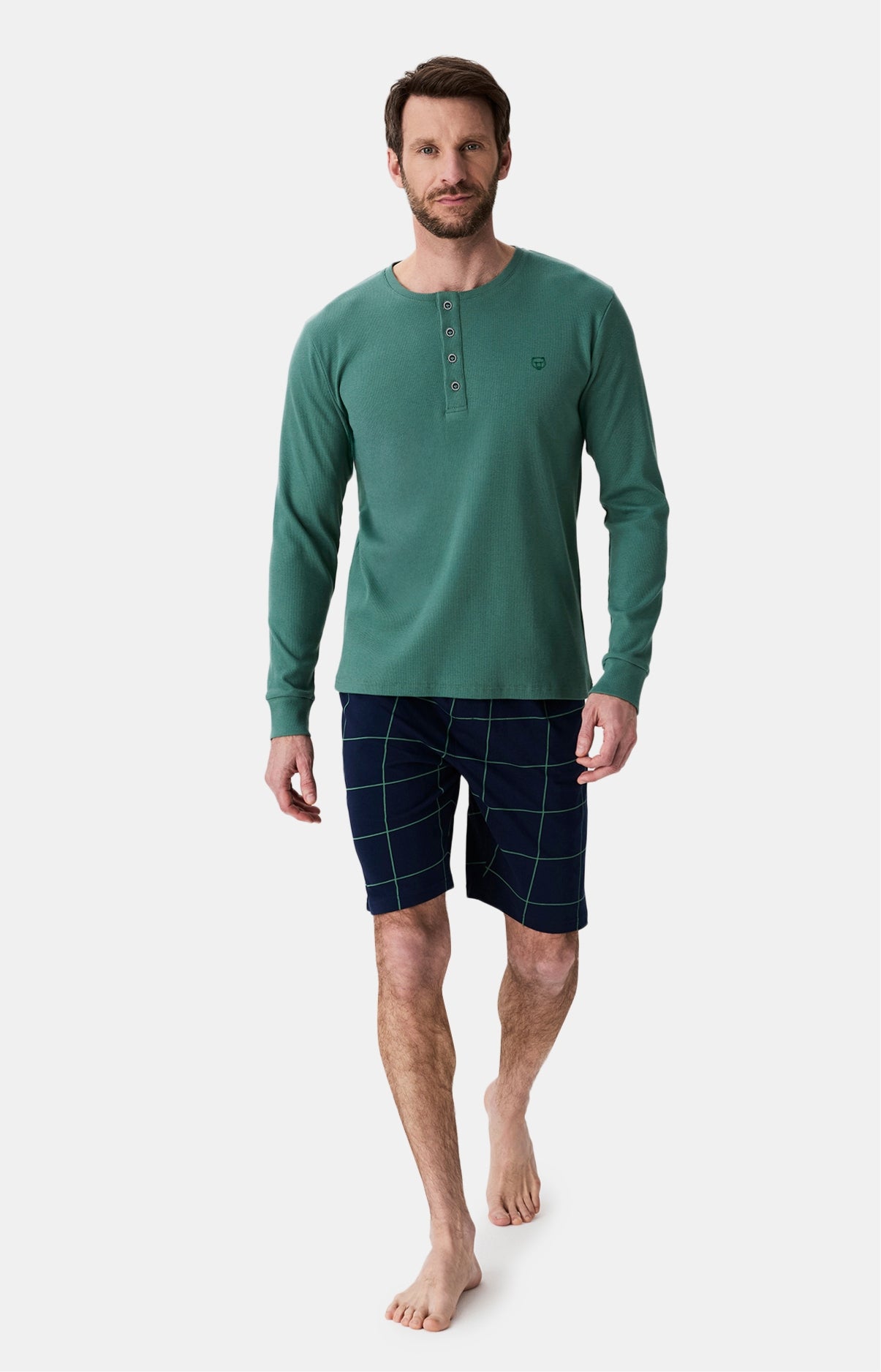 Haut Homme shirt manches longues Lichen SAUGE 8