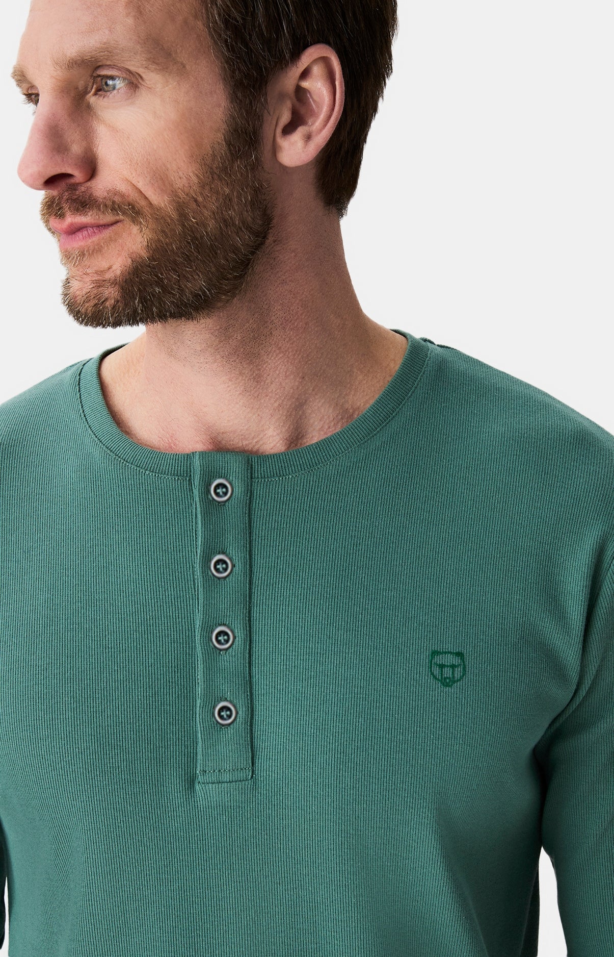 Haut Homme shirt manches longues Lichen SAUGE 2