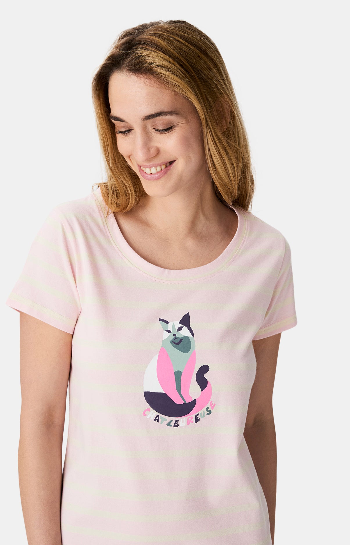 Chemises de nuit Femme Chatleureuse ROSE 2
