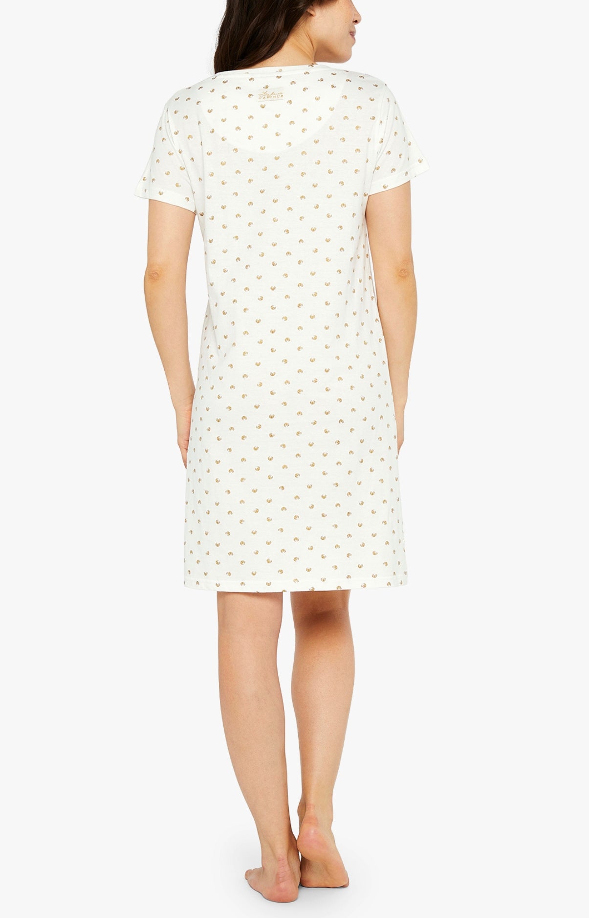 Chemise de nuit Femme Croissant Blanc et Ivoire 5