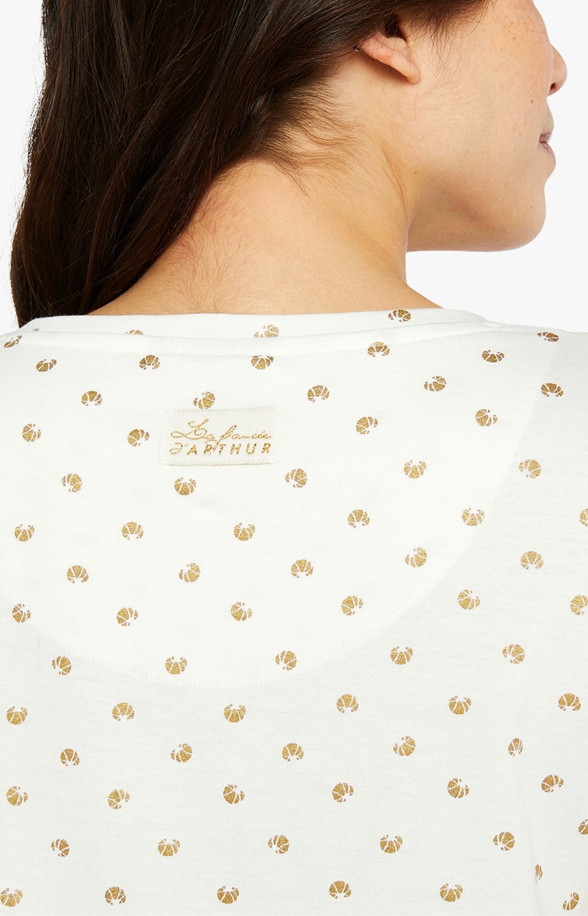 Chemise de nuit Femme Croissant Blanc et Ivoire 6