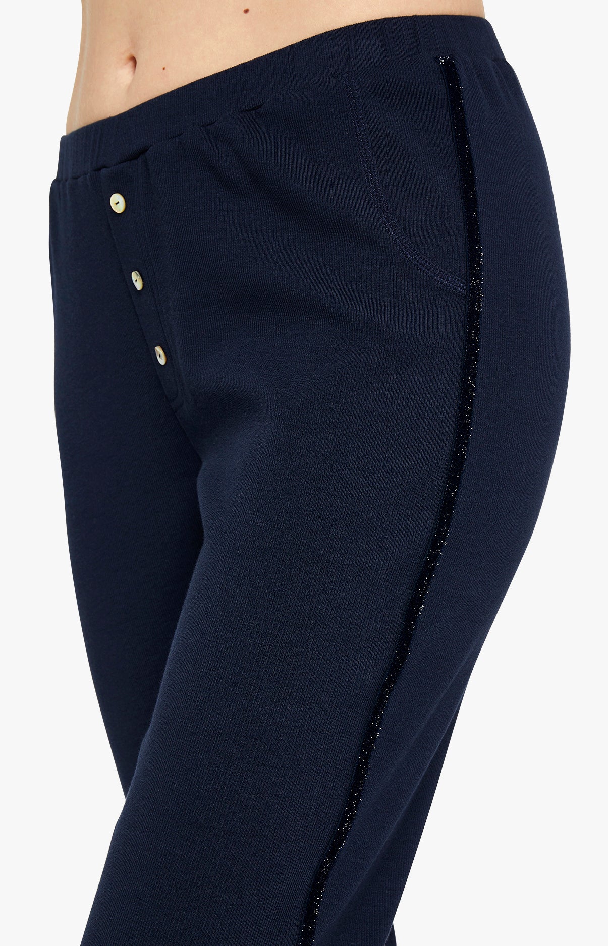 Legg Femme Coton Marine 7
