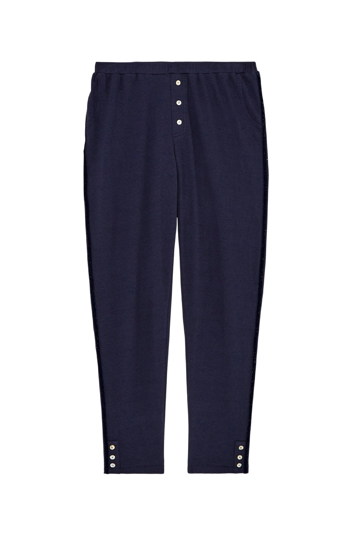 Legg Femme Coton Marine 8