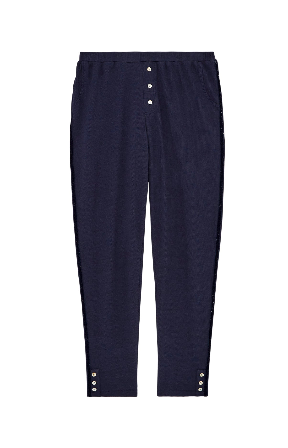 Legg Femme Coton Marine 8