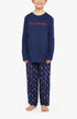 Pyjama long Enfant On Fire Marine 1