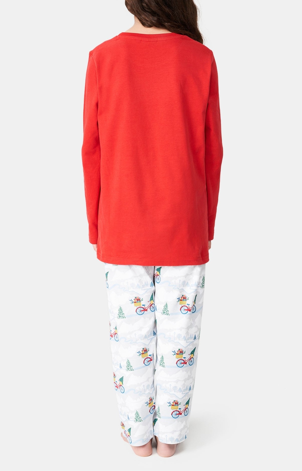 Pyjama long Femme Hotte Montagne Blanc et Ivoire 6