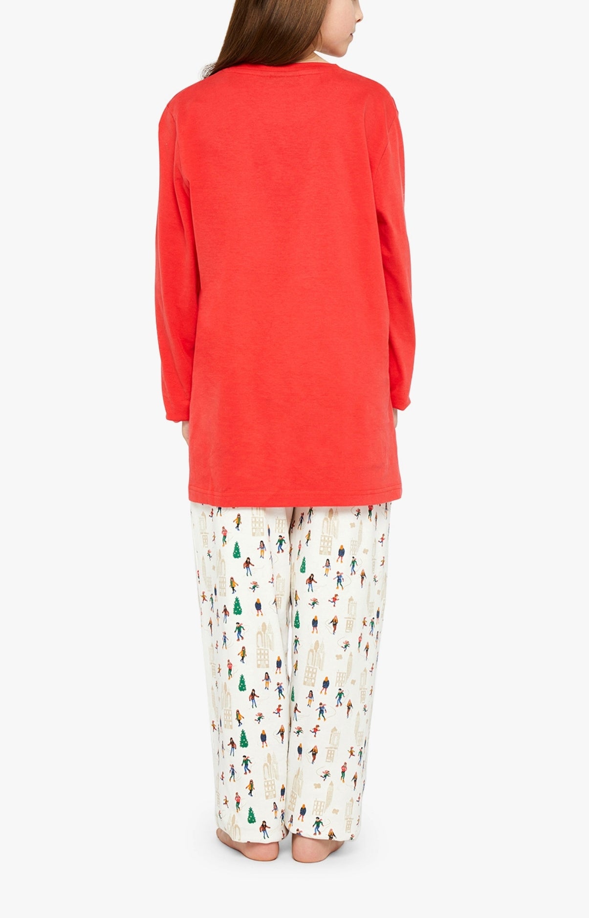 Pyjama long Enfant Matin à glace Blanc et Ivoire 5