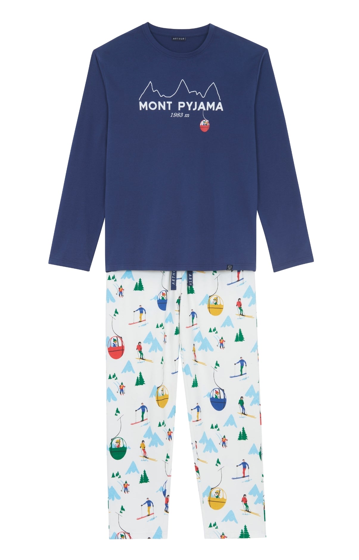 Pyjama long Enfant Mont Pyjama Blanc et Ivoire 3