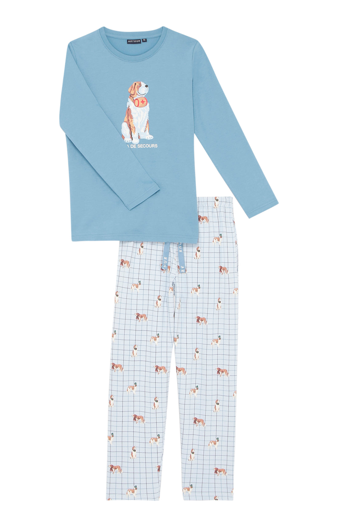 Pyjama long Femme WOUF Bleu 3