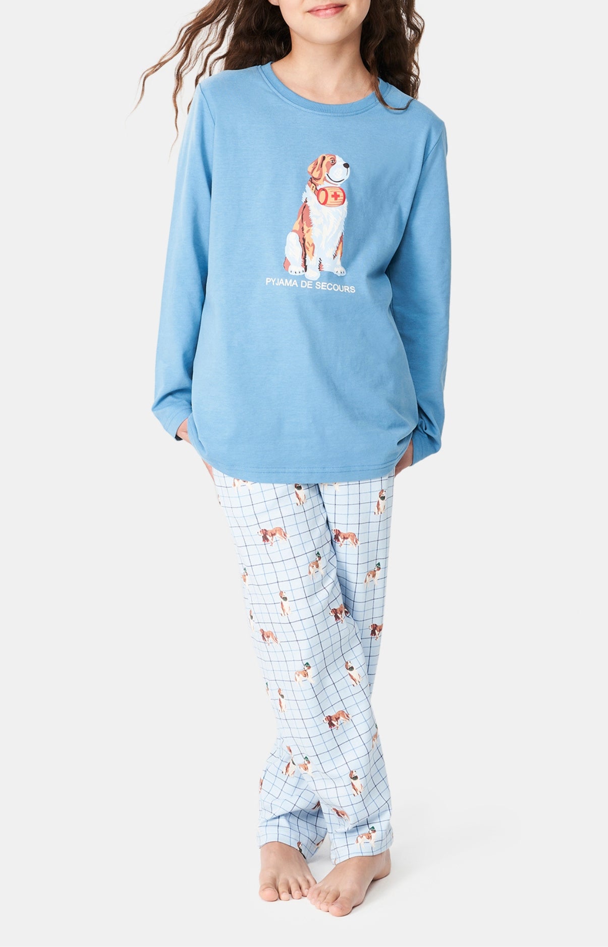 Pyjama long Femme WOUF Bleu 4