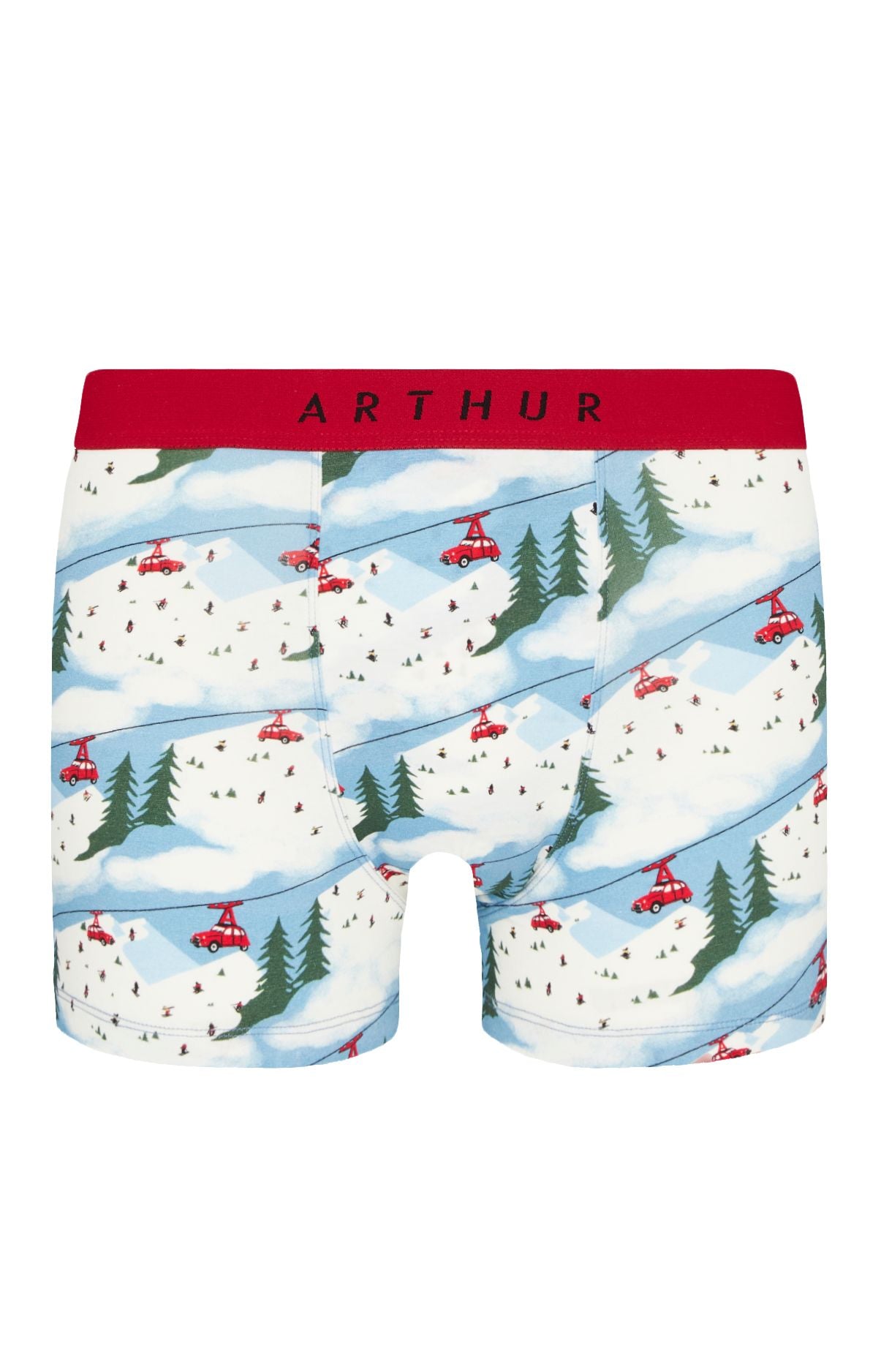 Boxer Homme 2CV des Homme montagnes Blanc et Ivoire 3