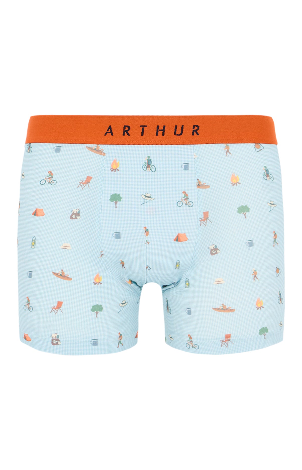 Boxer Homme Camping Bleu 2