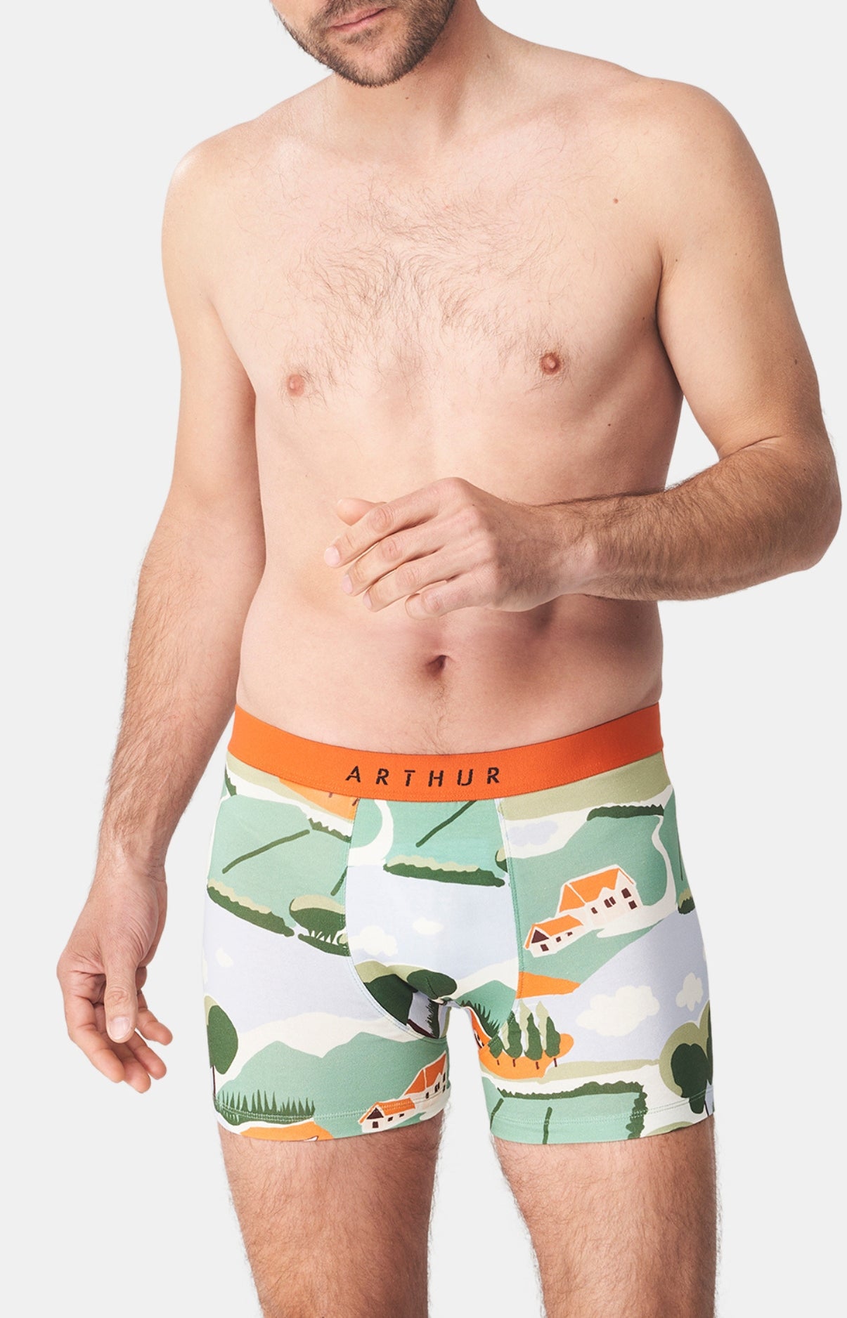 Boxer Homme Campagne Homme Vert 1