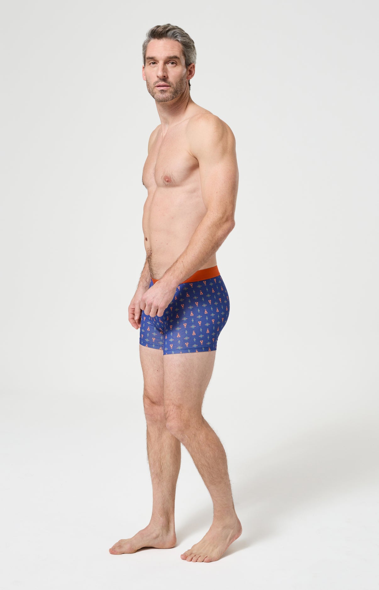 Boxer homme Pince sans rire Imprimé homards et signes tribaux 4