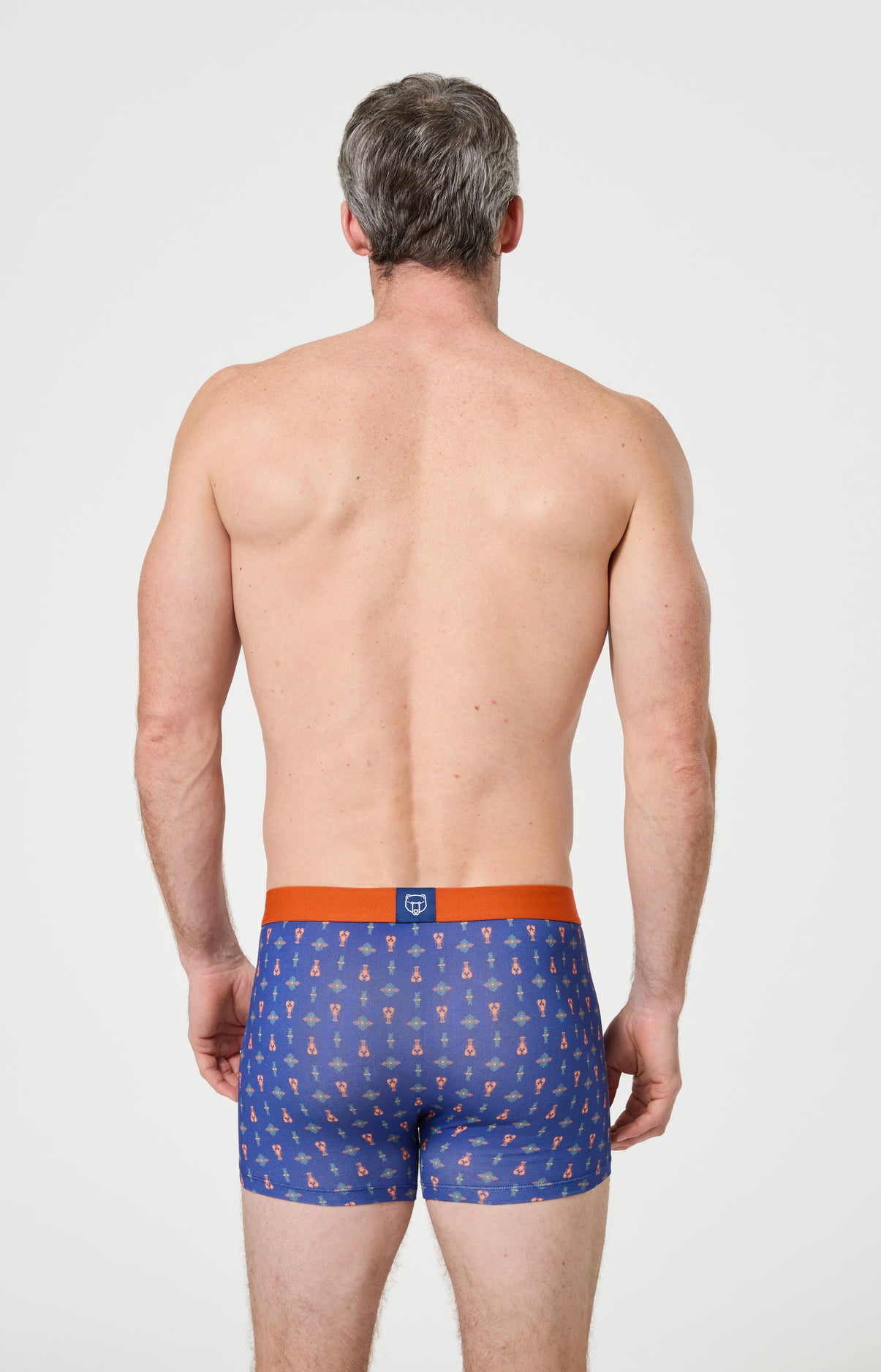 Boxer homme Pince sans rire Imprimé homards et signes tribaux 5