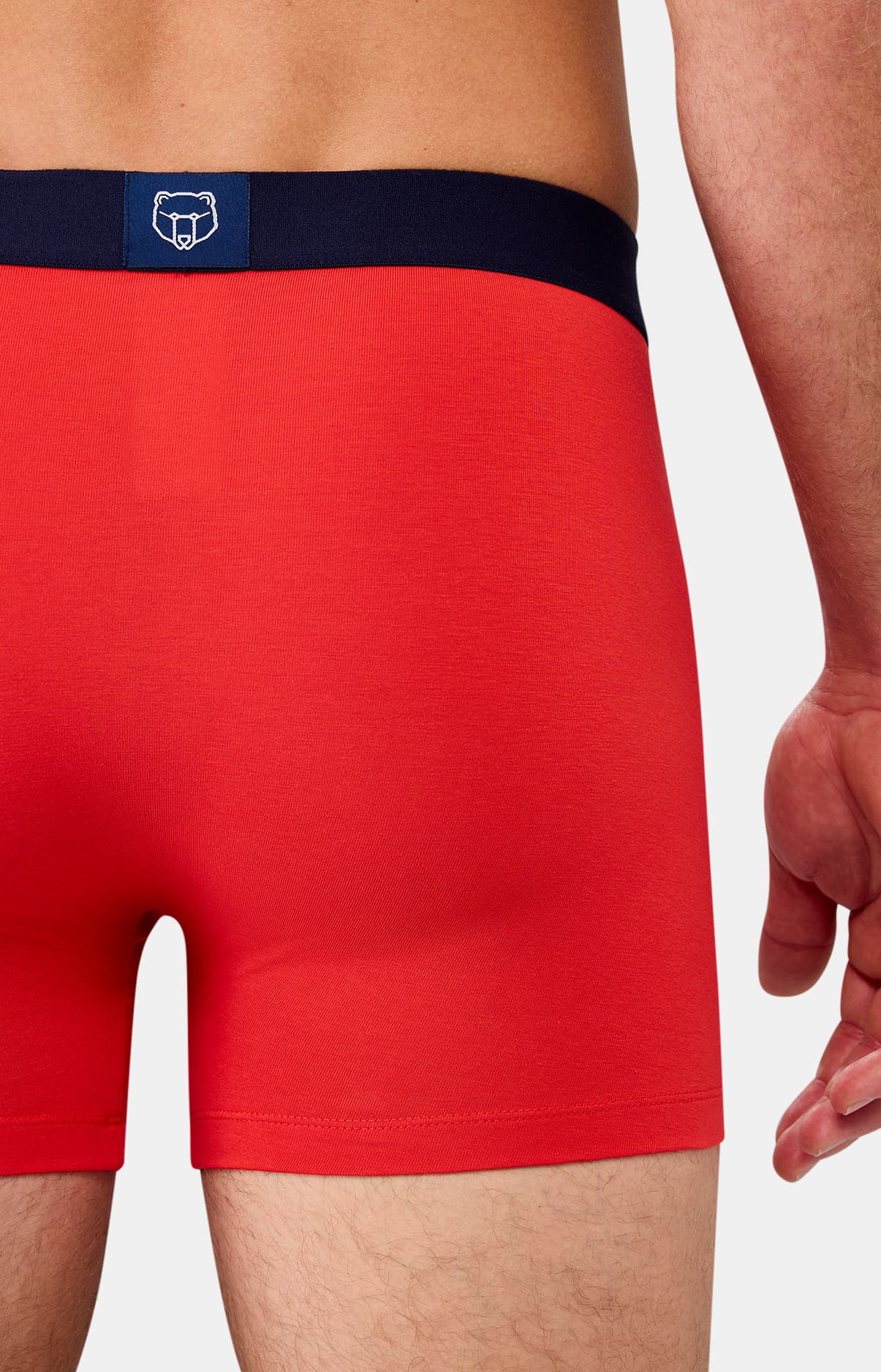 Boxer coton - Rouge 5