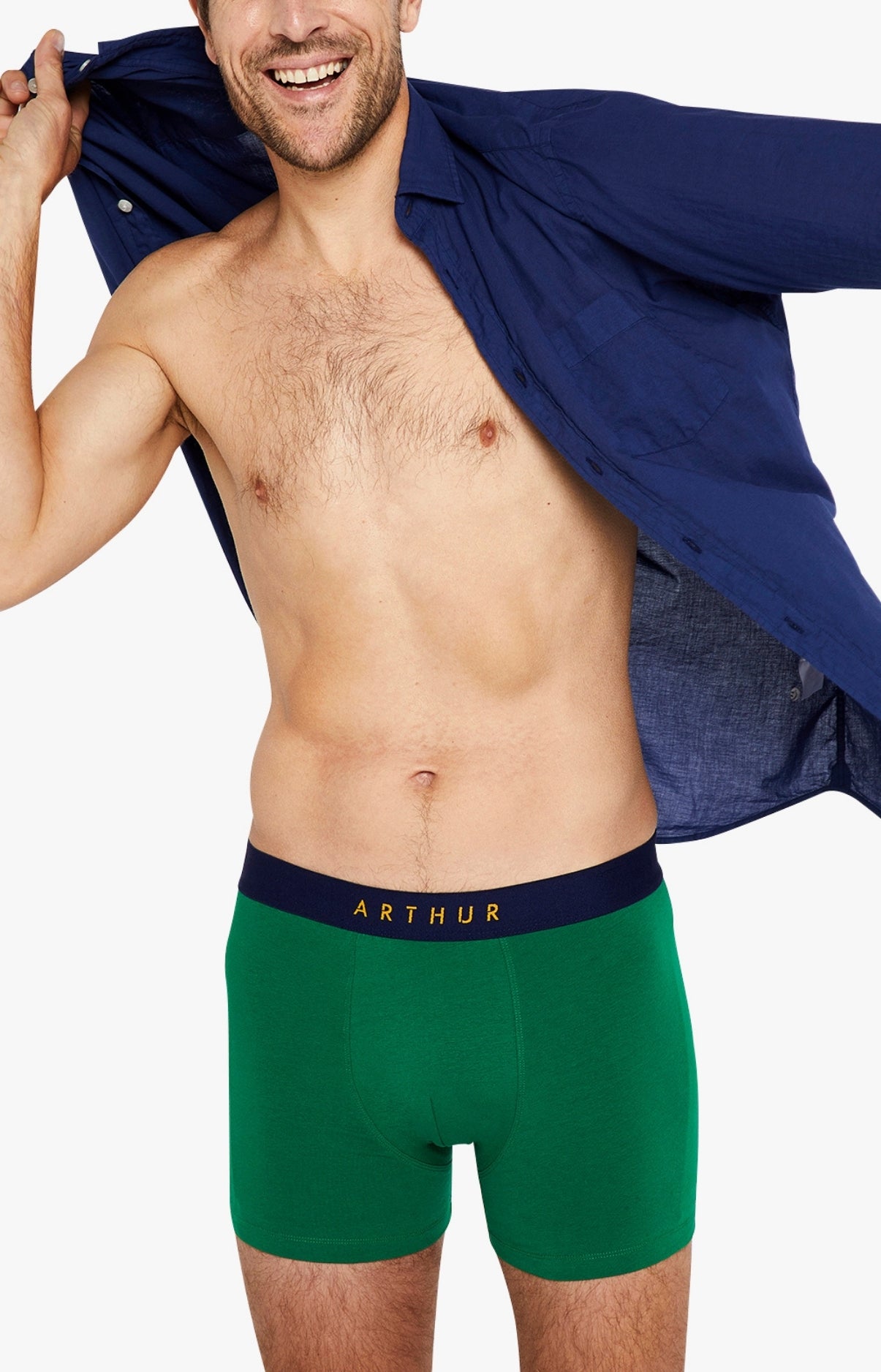 Boxer Homme Coton Green Vert 5