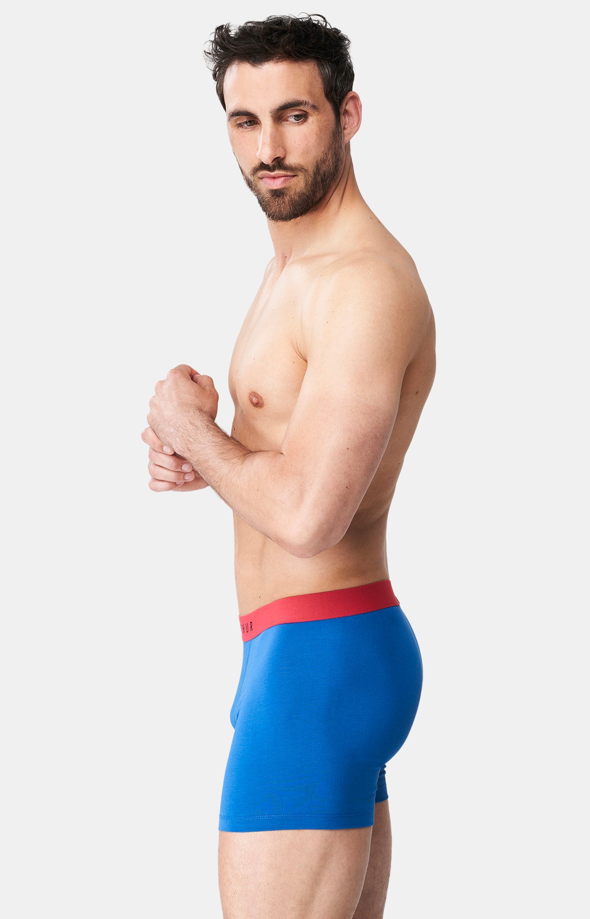 Boxer Homme Coton Homme Bleu 4
