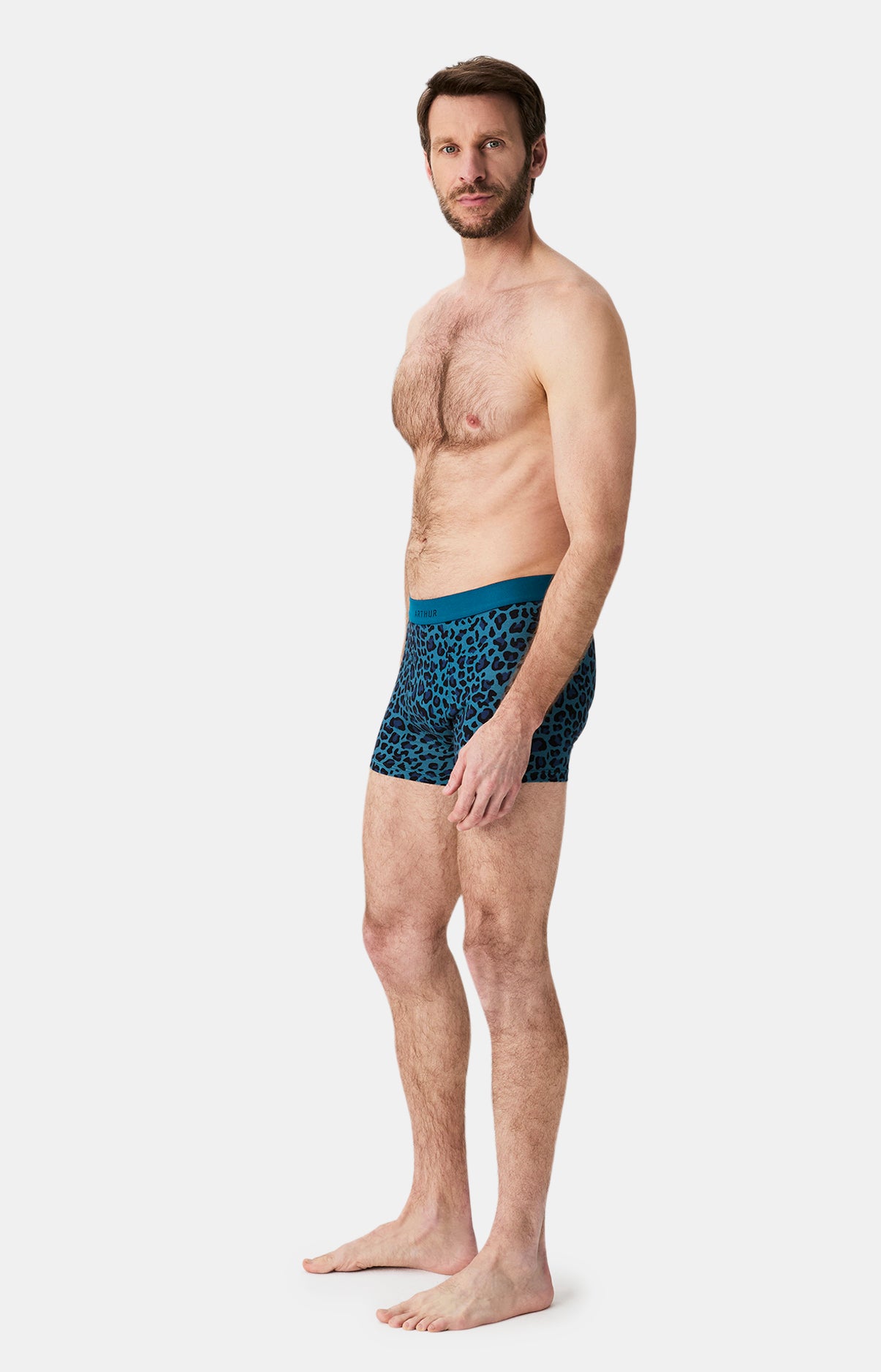 Boxers homme Léopard PETROLE 5