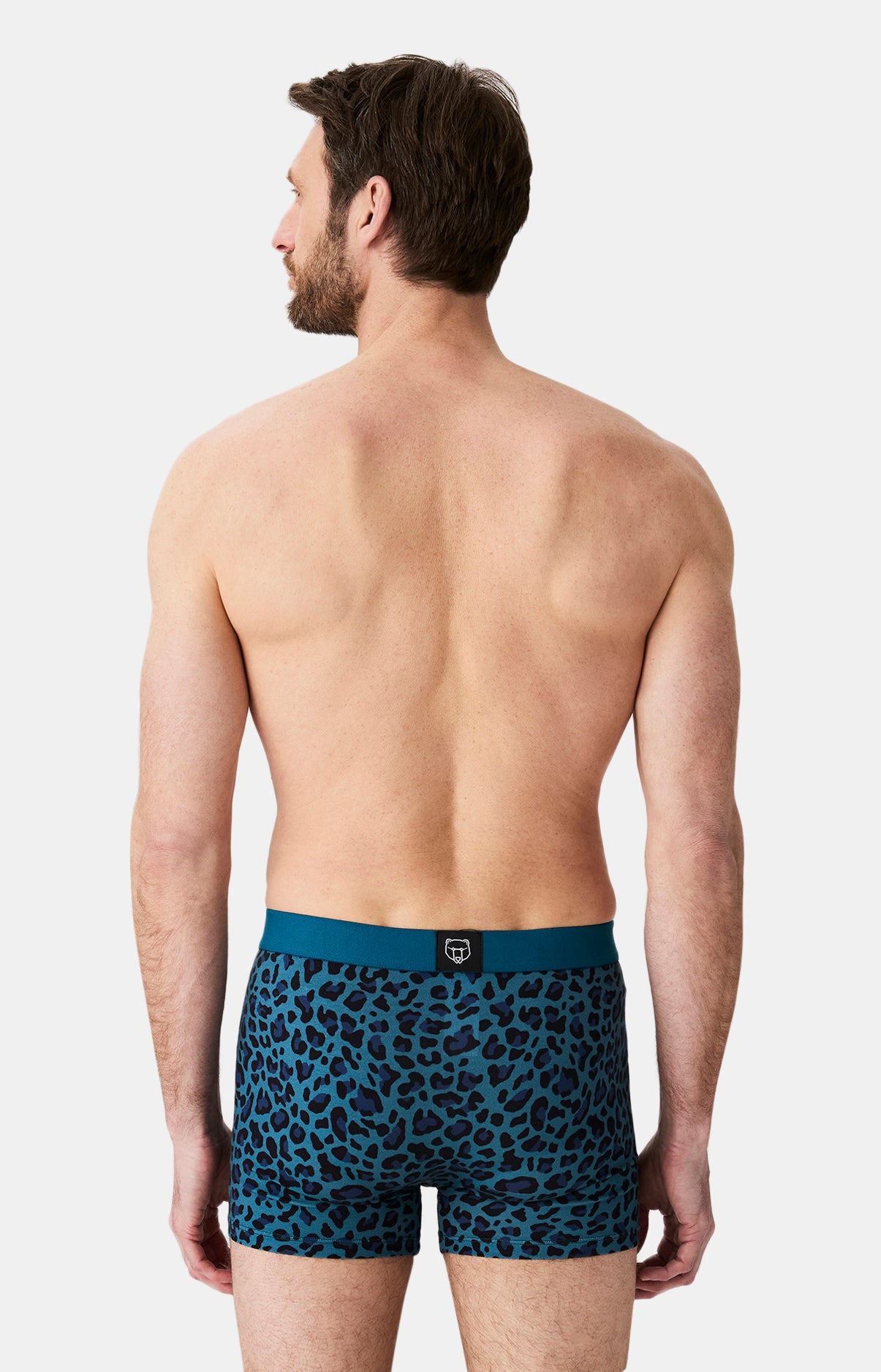 Boxers homme Léopard PETROLE 6