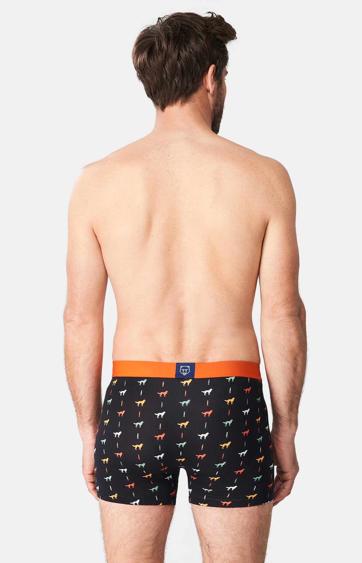 Boxer Homme Jeune loup Homme Noir 9