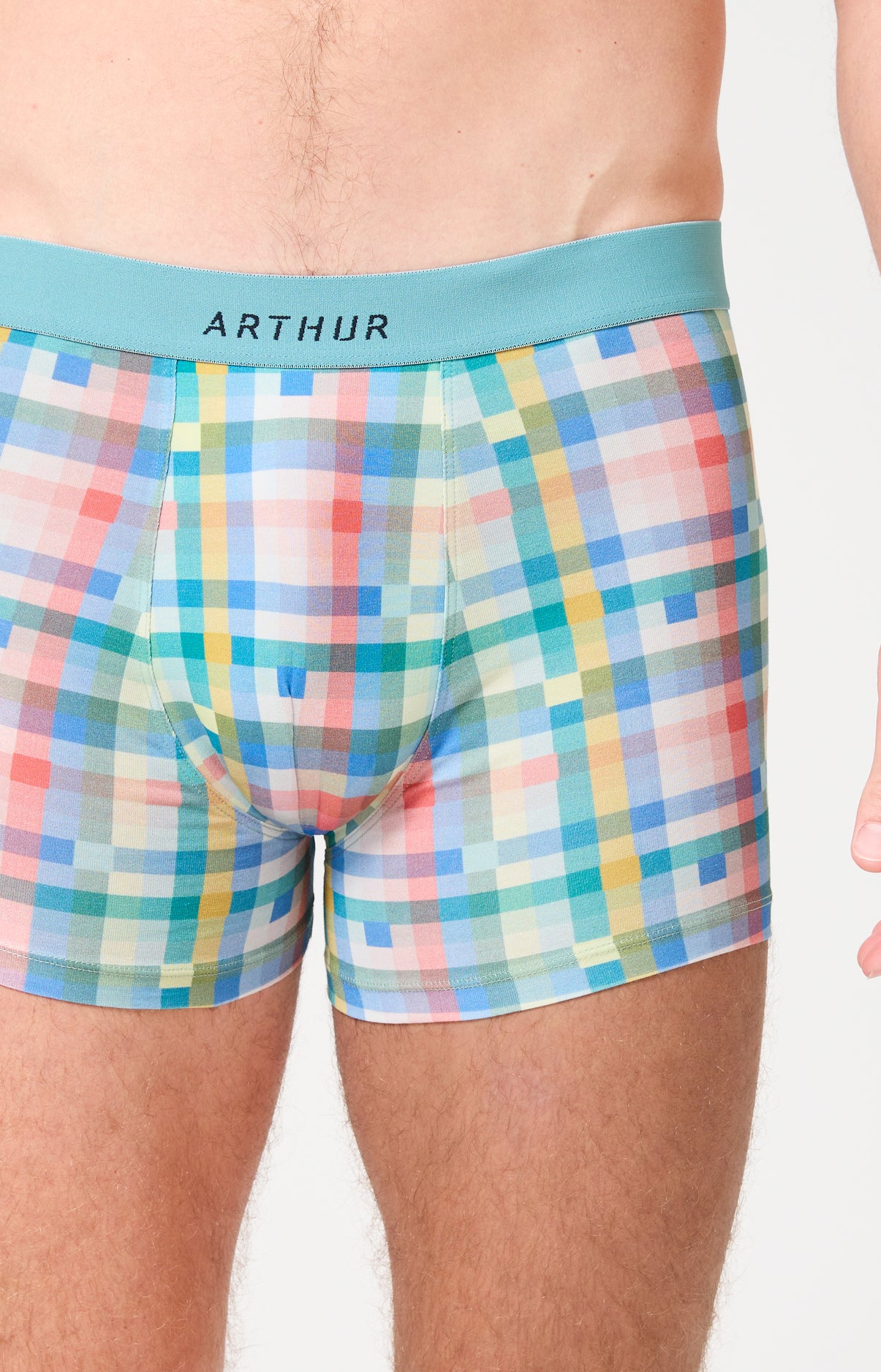 Boxer homme Mosaïque Imprimé carreaux multicolores 1