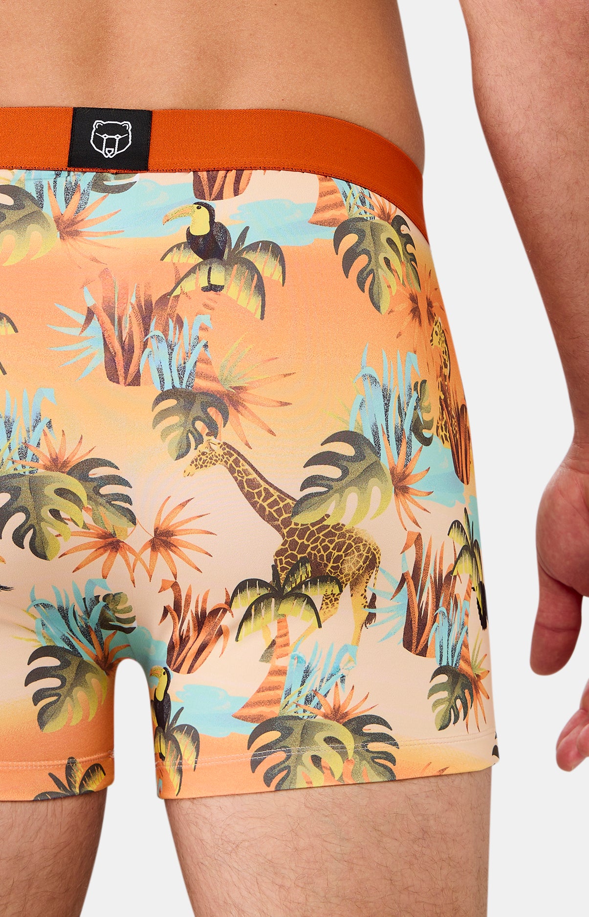 Boxer Homme Oasif Orange et Multicolore 5