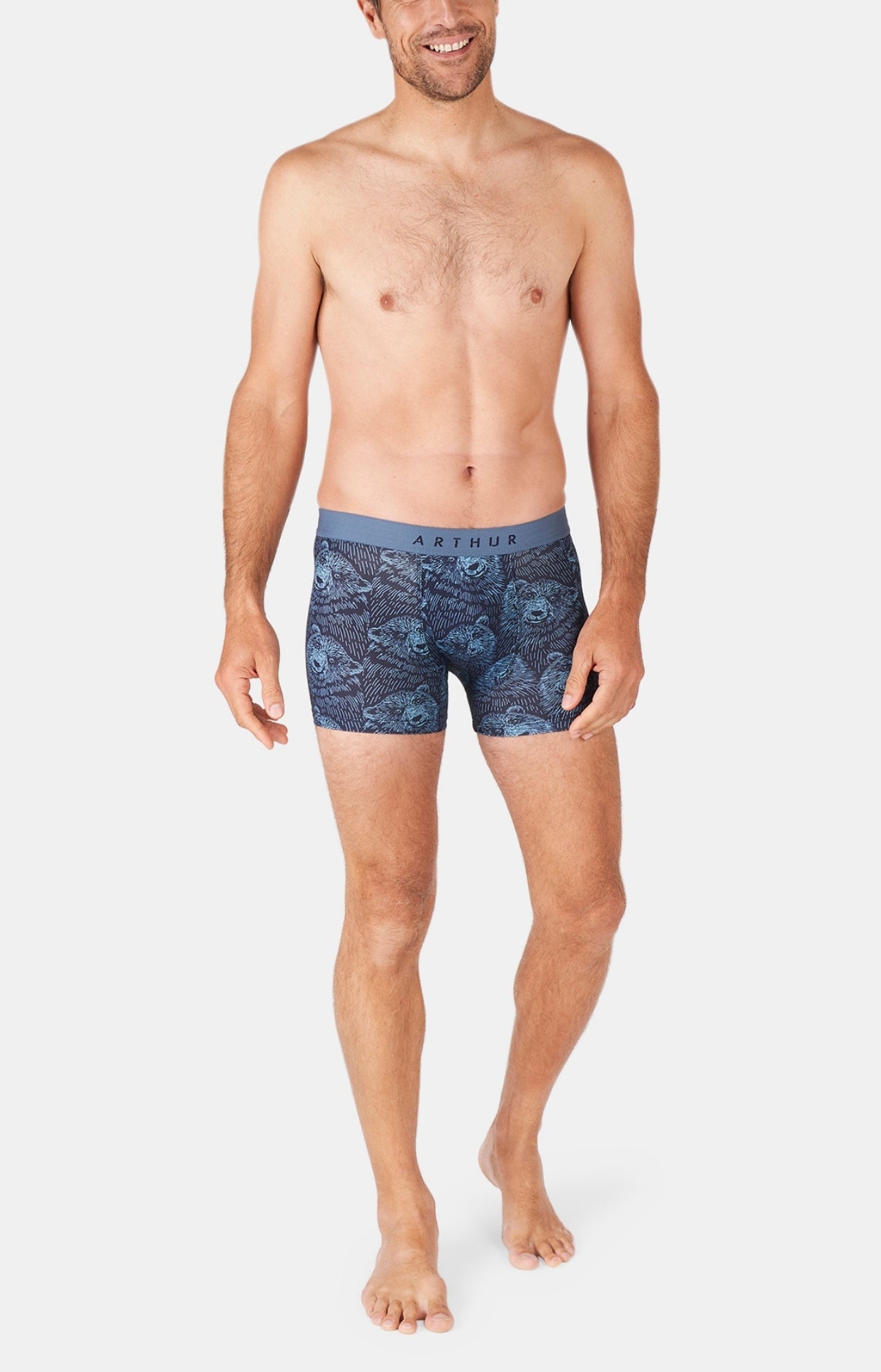 Boxer Homme Ours Marine 10