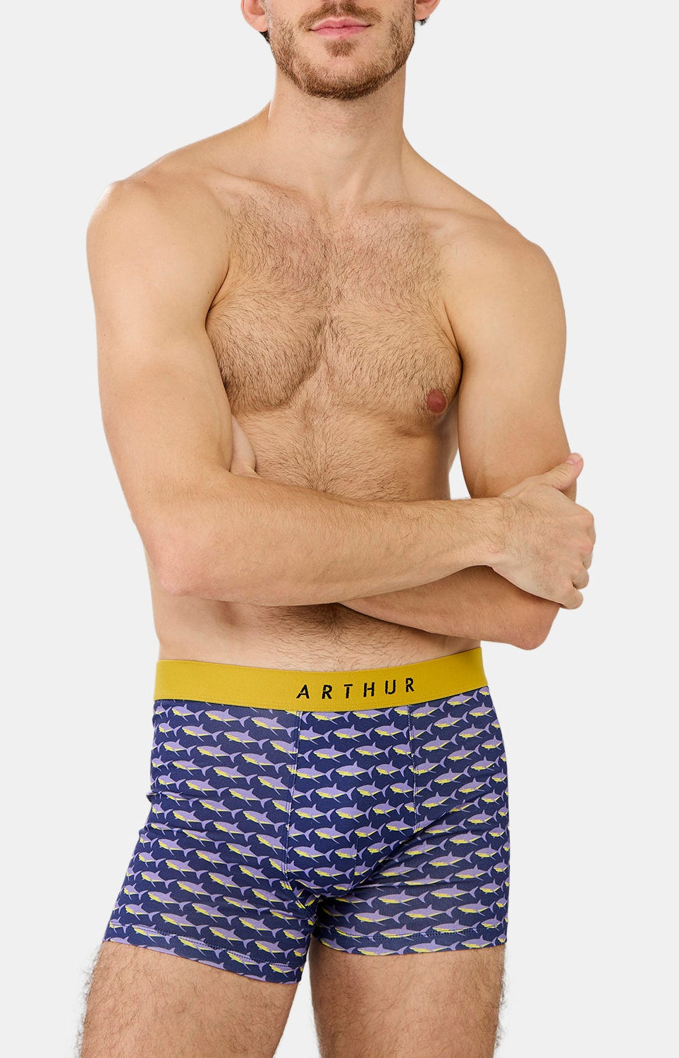 Boxer Homme Requin Marine 1