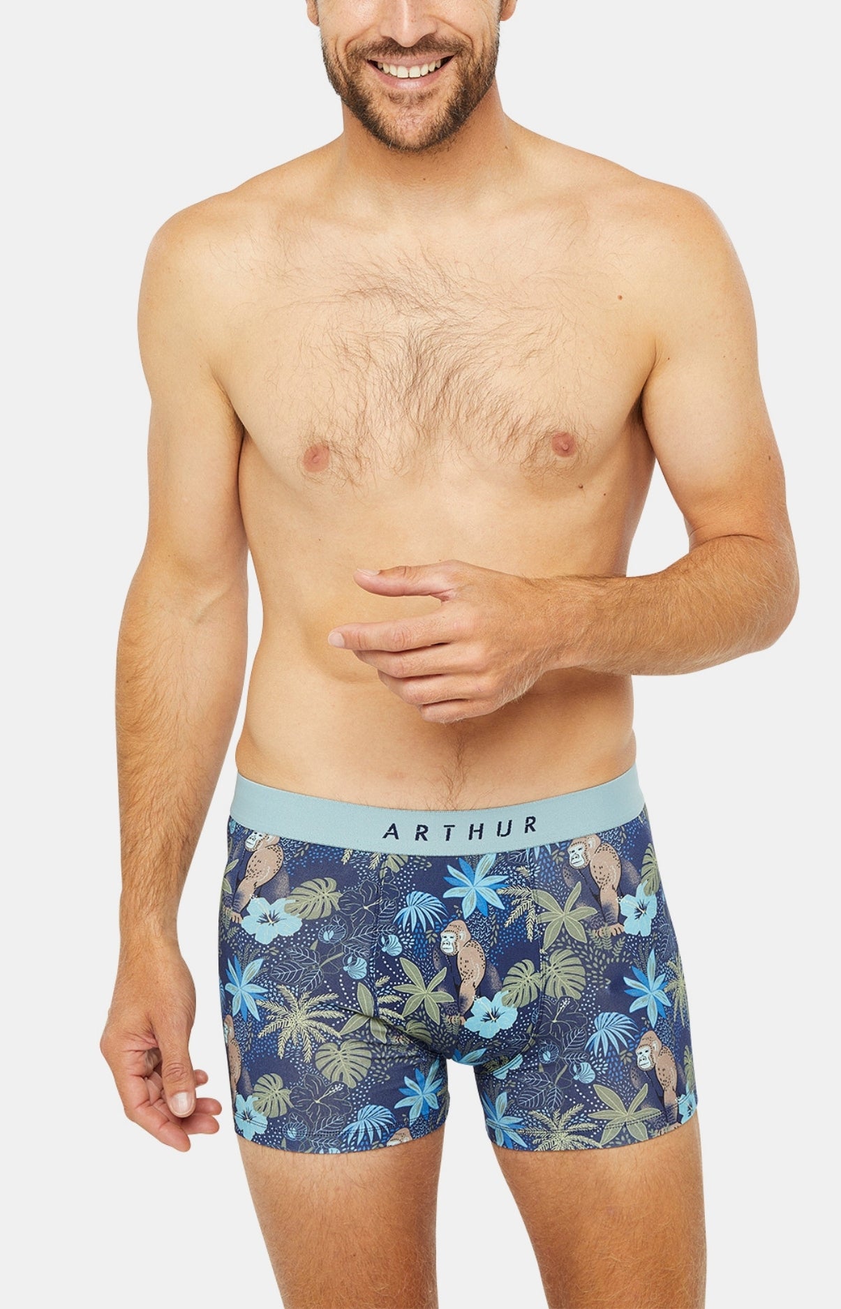 Boxer Homme Jungle Marine 1