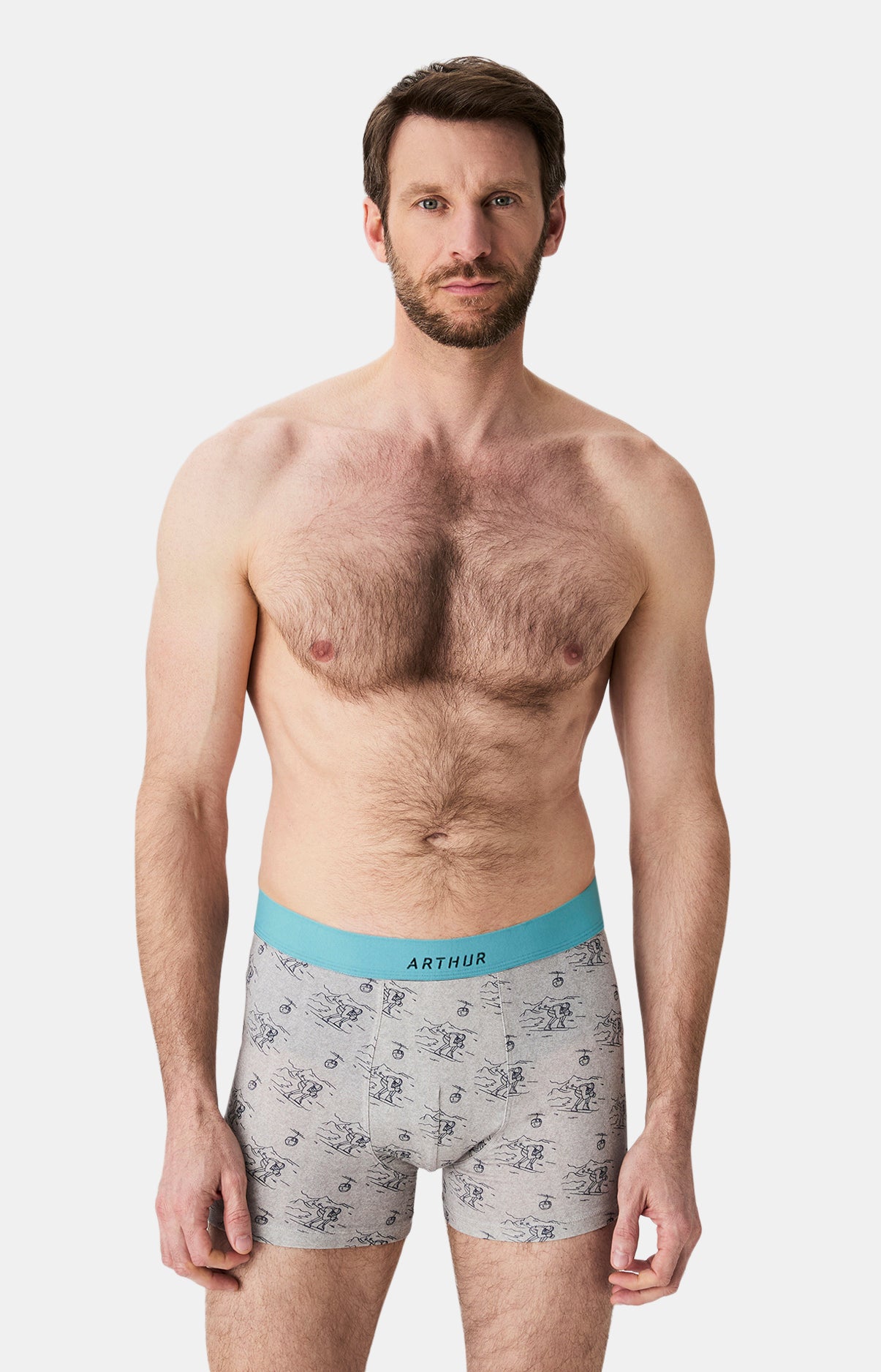 Boxers homme Tout schuss GRIS 1