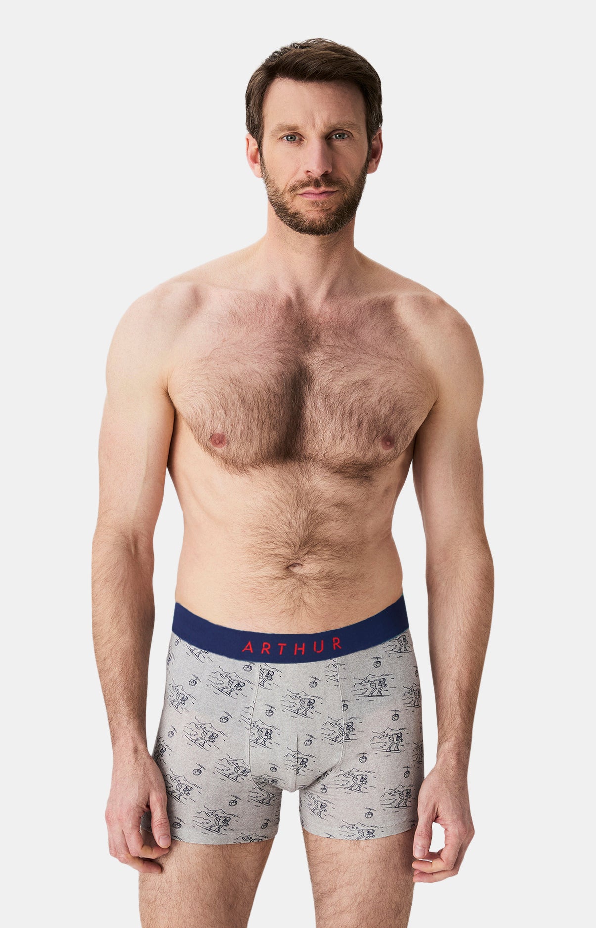 Boxers homme Tout schuss GRIS 1