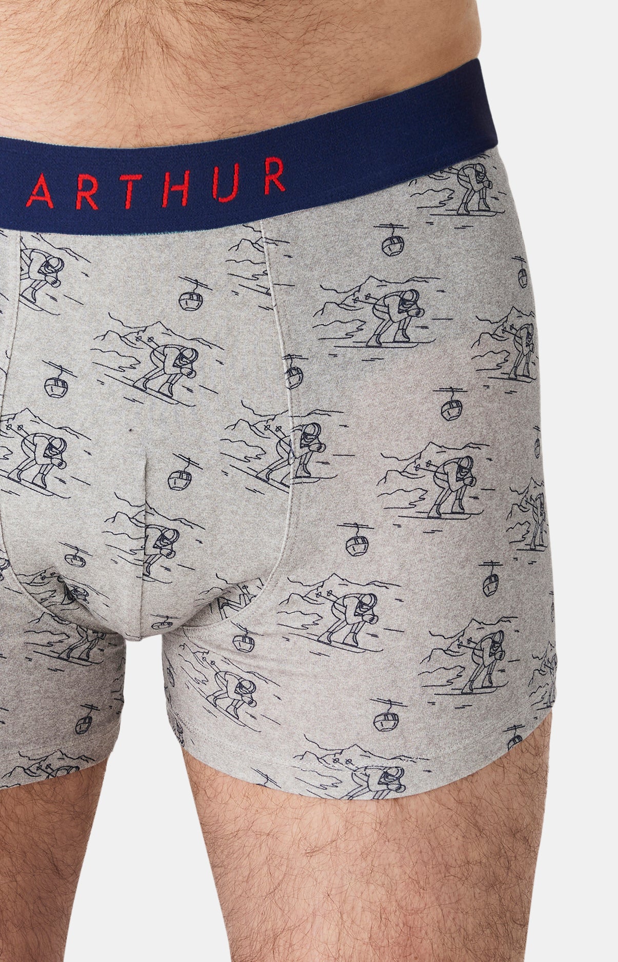 Boxers homme Tout schuss GRIS 2