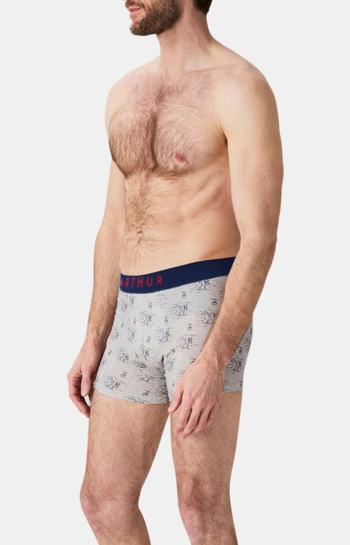 Boxers homme Tout schuss GRIS 5